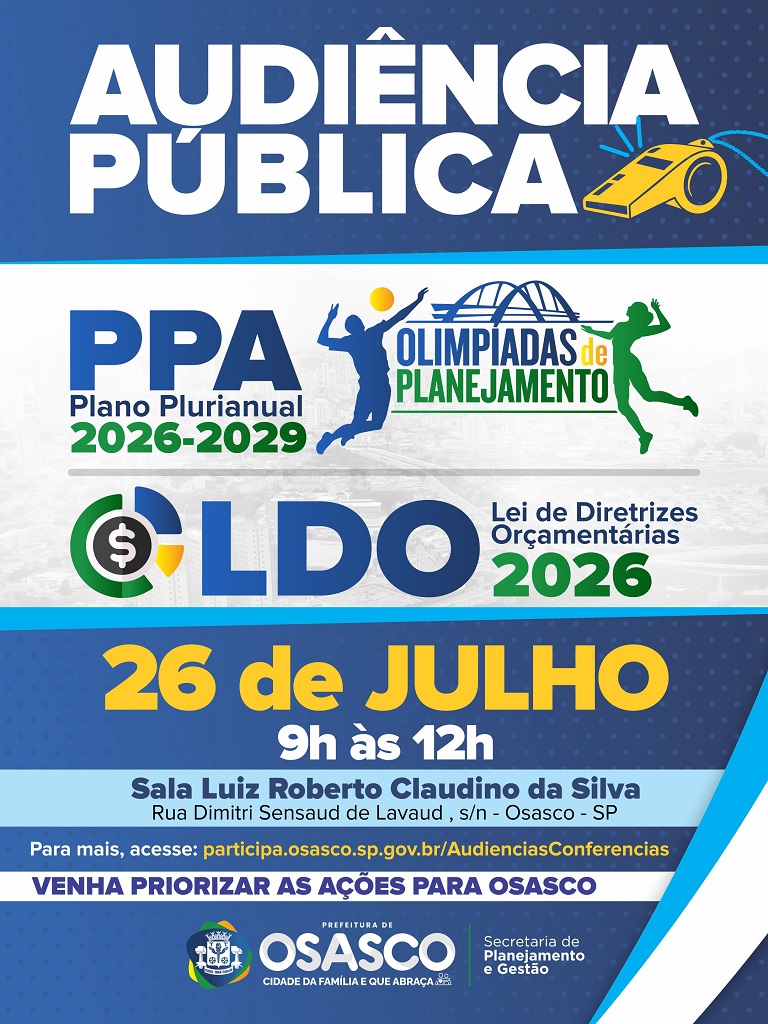Convite Audiência Pública PPA 2026-2029