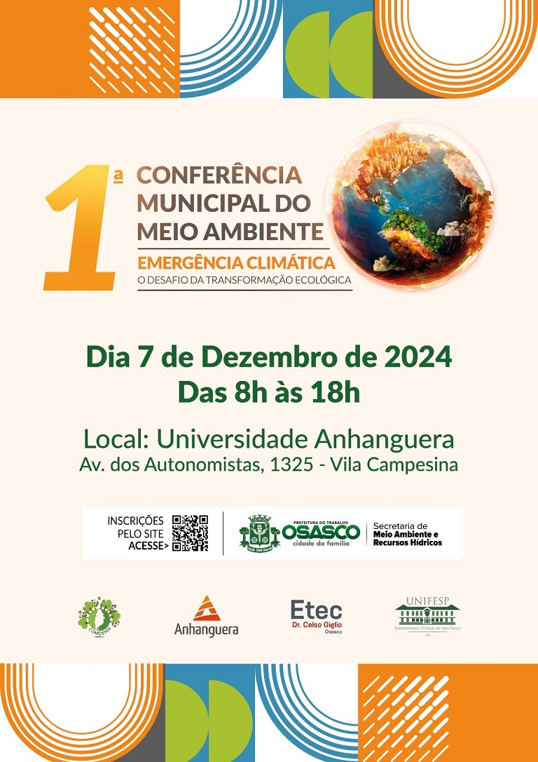 Notícia sobre a 1ª Conferência Municipal do Meio Ambiente - Emergência Climática