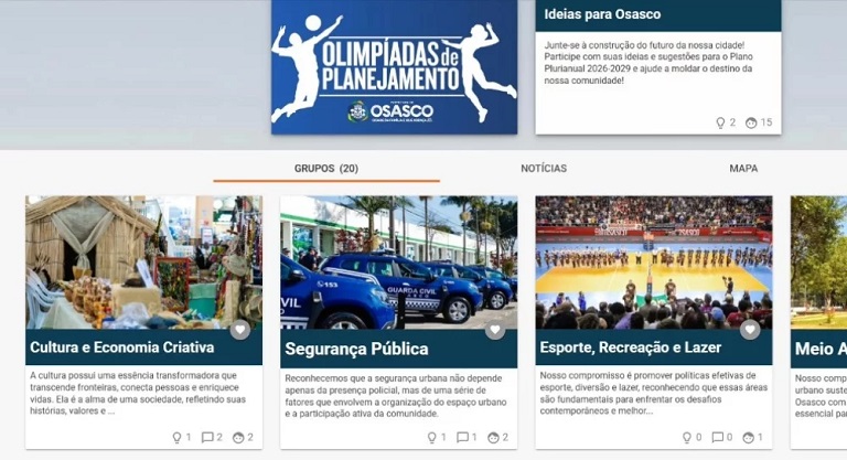 Seplag lança plataforma “Ideias para Osasco” para participação social