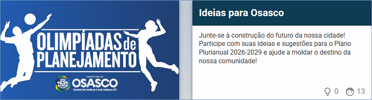 Plataforma Ideias para Osasco Acesso à Plataforma Ideias para Osasco